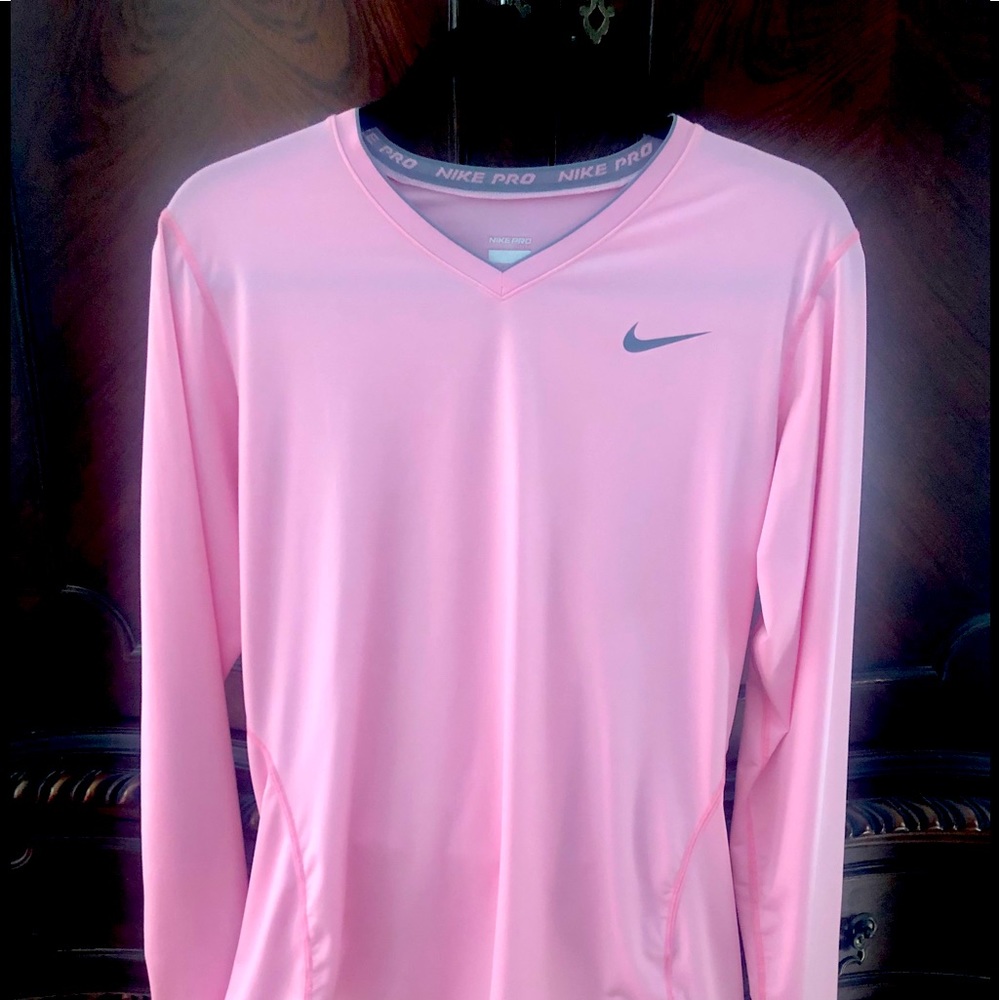Nike dry fit long sleeve v neck